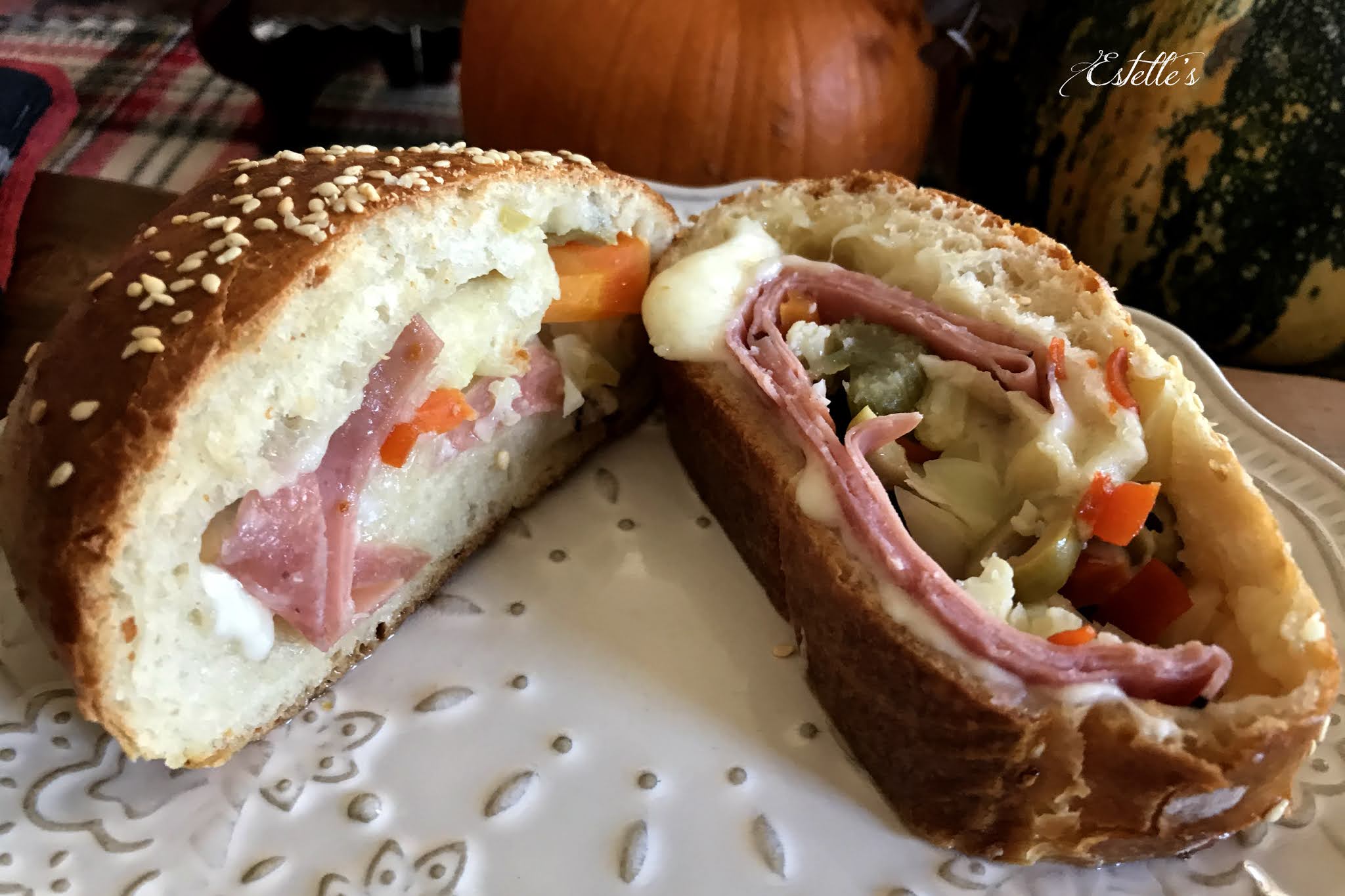Estelle's MUFFULETTA BREAD....A NEW ORLEANS CLASSIC