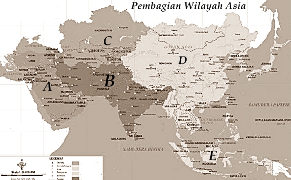 Manajemen Sekolah Lembar Kerja Peserta Didik Letak Dan Luas Benua Asia