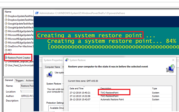 Comment planifier des points de restauration du système dans Windows 10