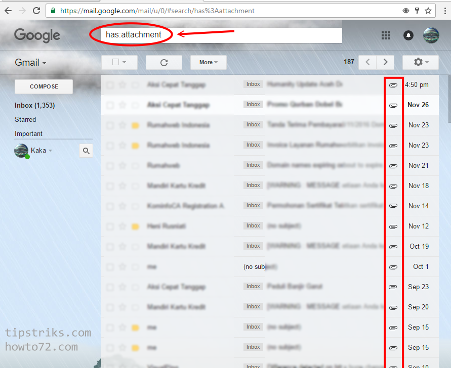 Filtering Gmail by Attachment Computer & smartphone Tips Trick