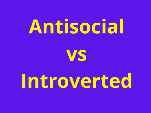 antisocial vs introverted