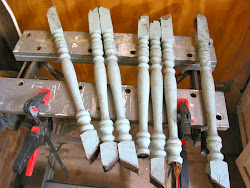 spindles spindle stair table legs projects leg aesthetics junker journal four square side equal chosen lengths trimmed trim bottom since