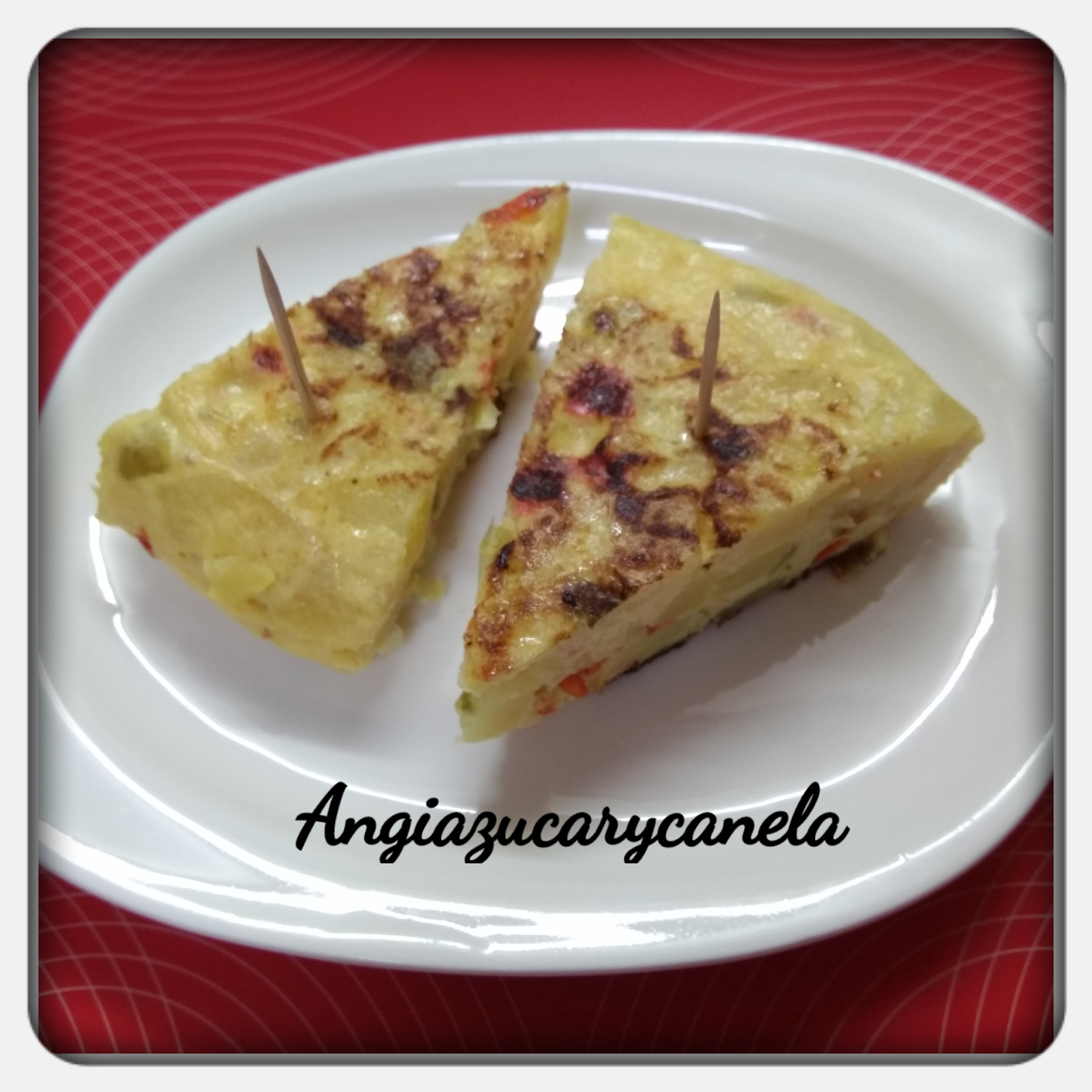 Pincho de Tortilla con Pimientos