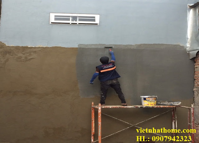 Sửa chữa lại tường bê tông
