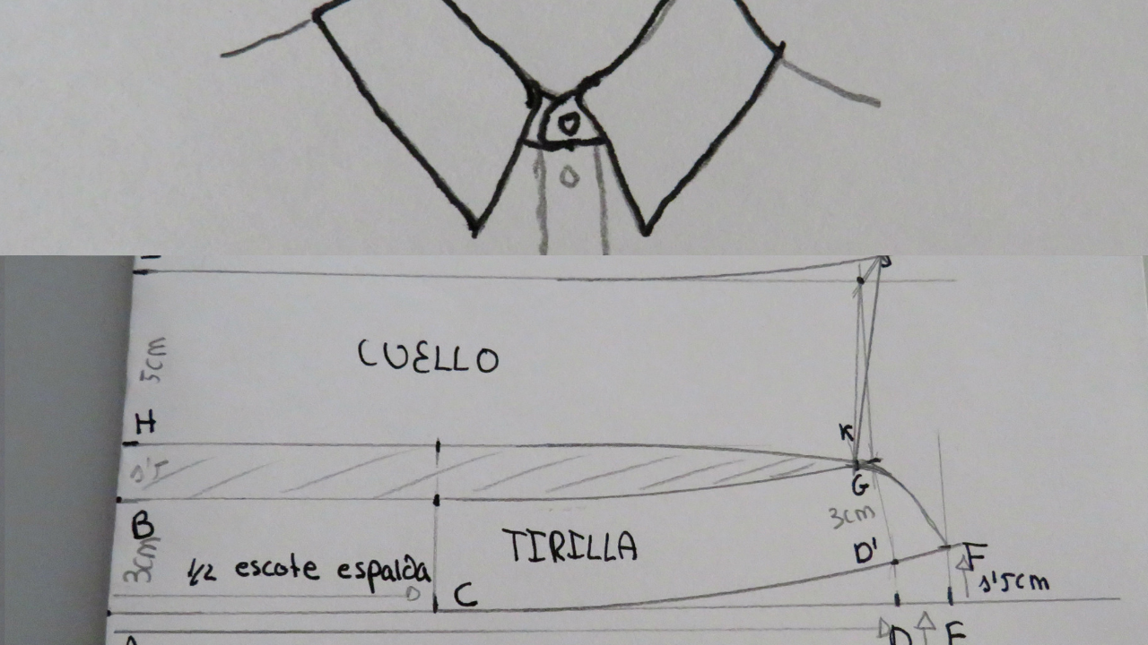 Paciencia Significado telescopio CAMISAS: Cómo hacer el patrón de cuello camisero con tirilla - Alejandra  Colomera | Acf Studio