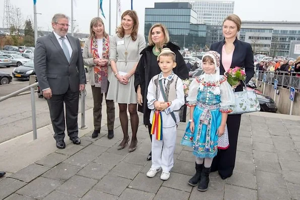 Grand Duchess Maria Teresa and Hereditary Grand Duchess Stéphanie were accompanied by Prime Minister Xavier Bettel 