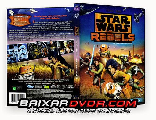 STAR WARS REBELS – 1ª TEMPORADA COMPLETA (2015) DUAL AUDIO DVD-R OFICIAL STAR WARS REBELS – 1ª TEMPORADA COMPLETA (2015) DUAL AUDIO DVD-R OFICIAL