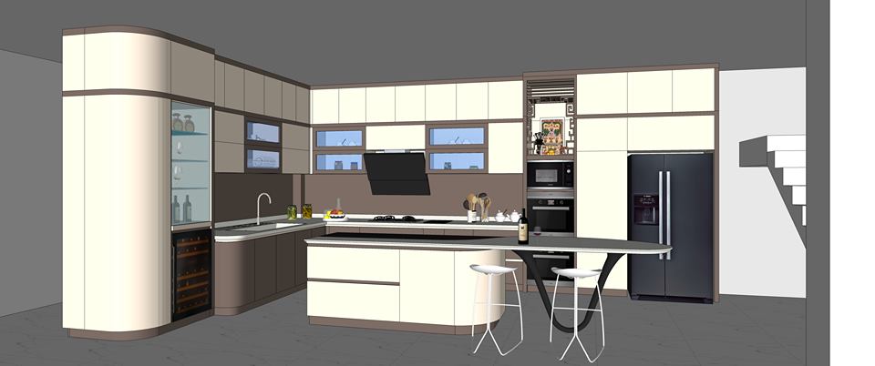 2090 Kitchen Sketchup Model Free Download - Architecture.Ridhopedia