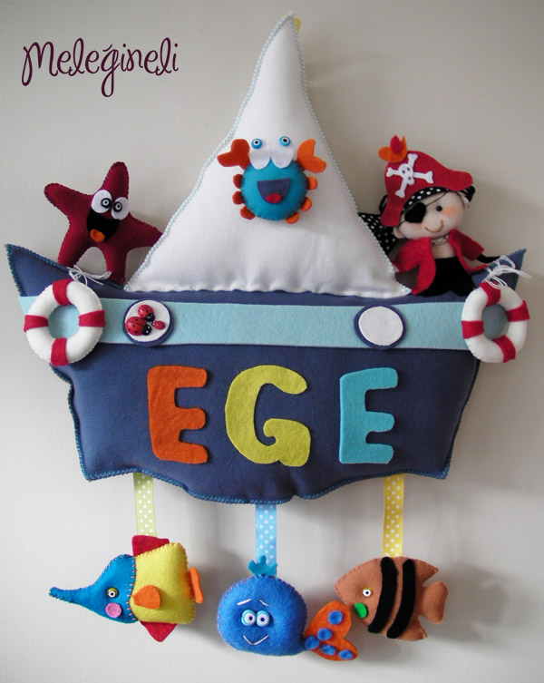 Meleğin Eli Bebek Kapı Süsü Nuh�un GemisiEGE için