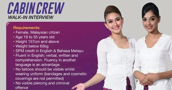 Cabin Crew Malindo Air Walk In Interview