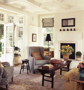 New Home Interior Design: Living Room Ceiling Ideas