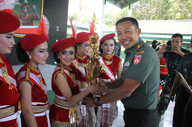 Ratusan Penari Ramaikan Lomba Tari Perjuangan Kodim Sragen