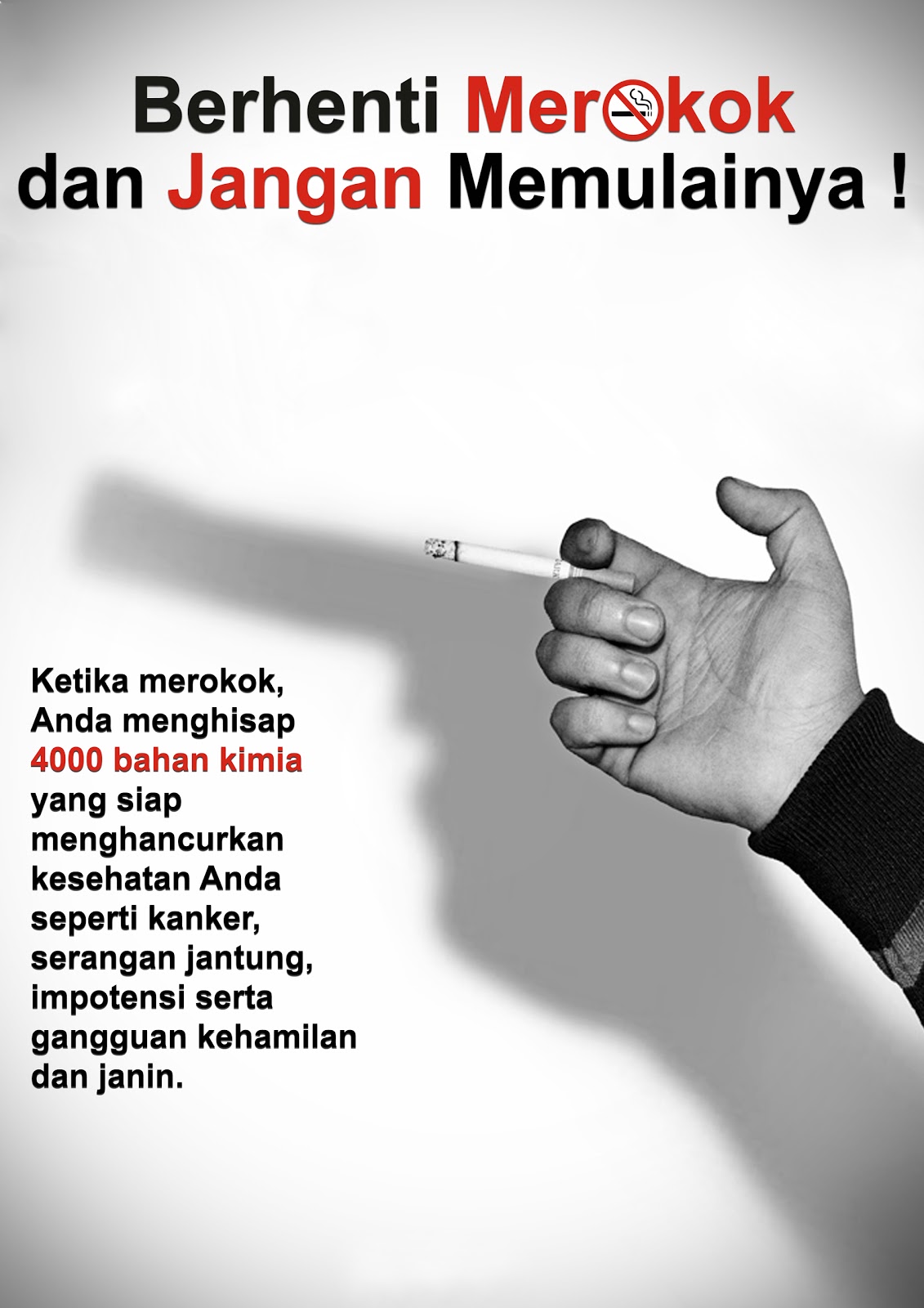 Info Kesehatan Masyarakat Poster  Rokok 