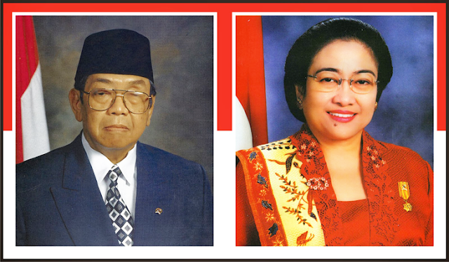 K.H. Abdurrahman Wahid dan Megawati Soekarnoputri
