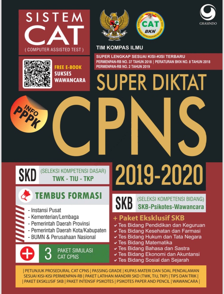 Super Diktat Soal dan Ebook CPNS 2020 2020 SATUAN KEJURUAN Super Diktat Soal dan Ebook CPNS 2020 2020 SATUAN KEJURUAN