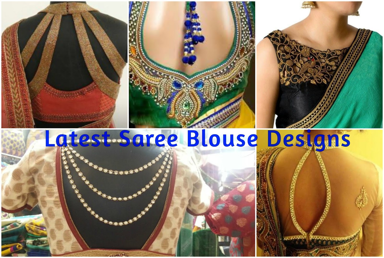 8 Modern Saree Blouse Designs | Ashion Fashion