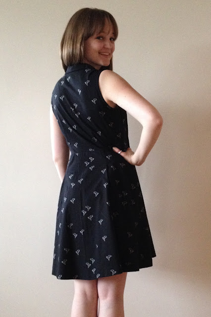 Diary of a Chain Stitcher: Sew Over It Vintage Shirt Dress in Atelier Brunette Origami Birds Cotton Lawn