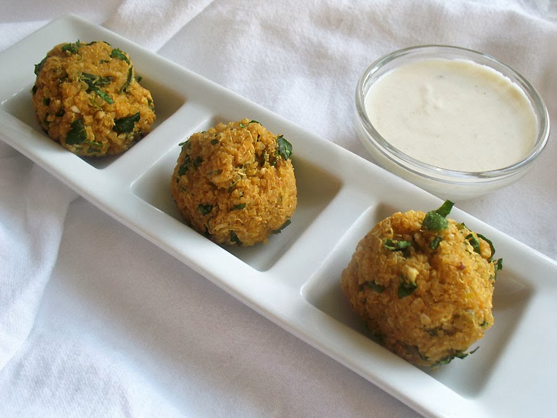 Baked Quinoa Falafel Bites Lisa's Kitchen Vegetarian Recipes