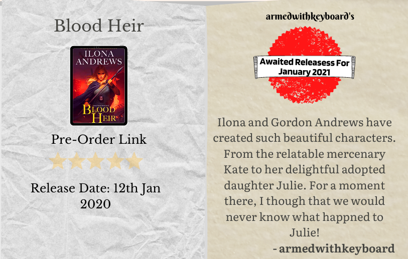 Ilona Andrew's Blood Heir Release Date and Pre-order Link