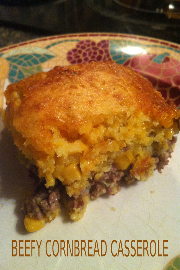 BEEFY CORNBREAD CASSEROLE happy cook