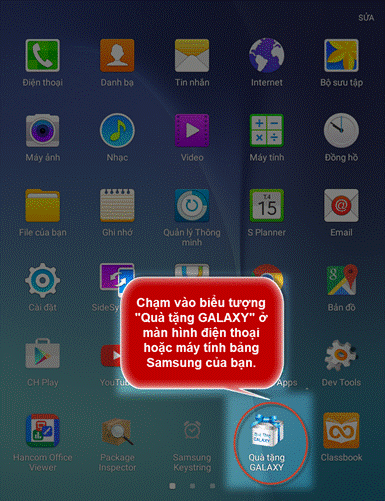 Quà tặng từ Galaxy Samsung với ứng dụng Classbook cho học sinh Clip_1