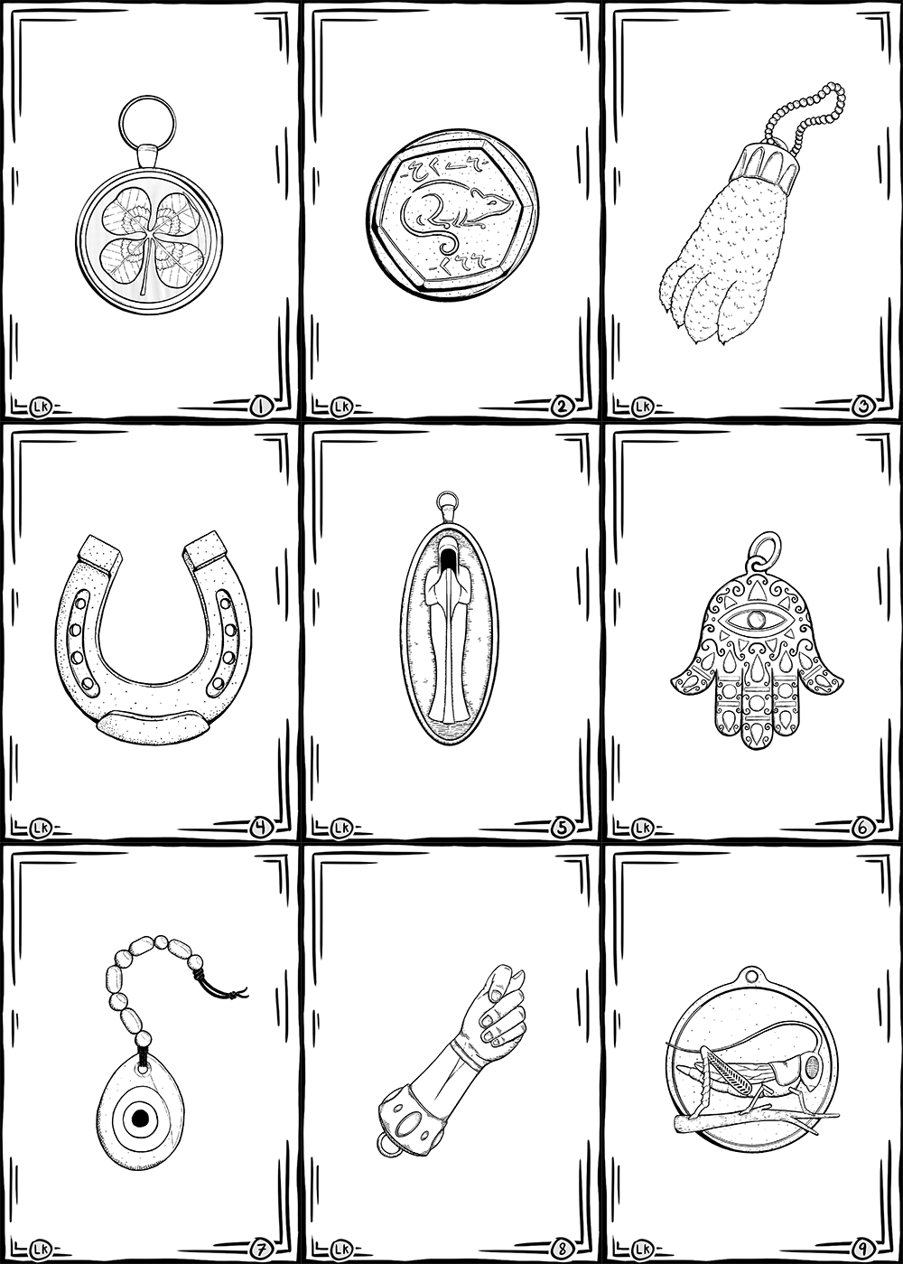 The Speaking Squid Lucky Charms Collected Nine lucky charms to keep