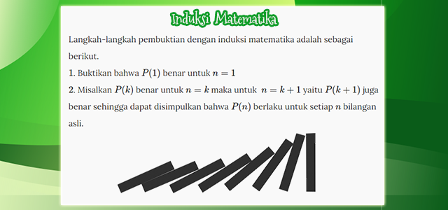 Contoh Soal Induksi Matematika SMA/MA beserta Pembahasannya Contoh Soal Induksi Matematika SMA/MA beserta Pembahasannya