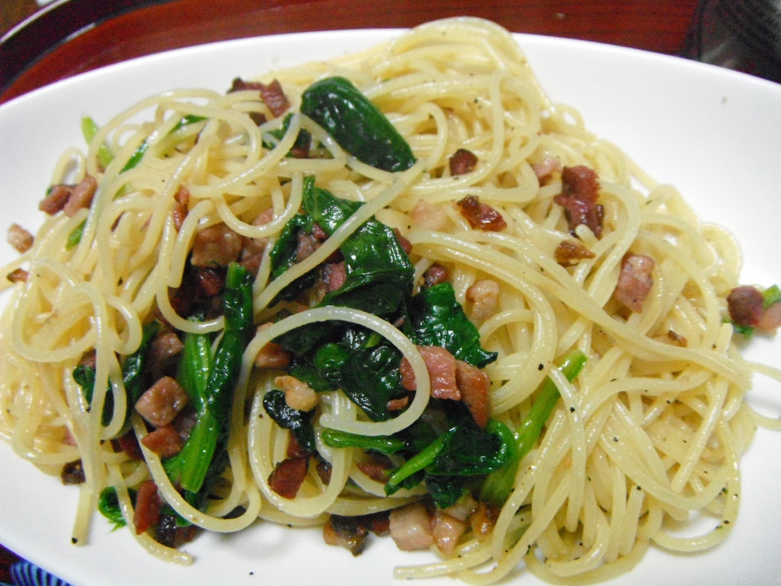 ベーコンスパゲッティのレシピ