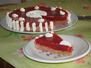 torta di gelatine di fragole