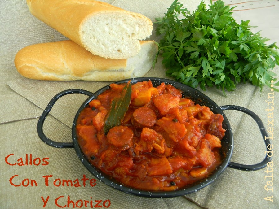 Callos con tomate y chorizo