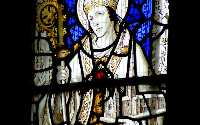 St Chad window at Brewood Church