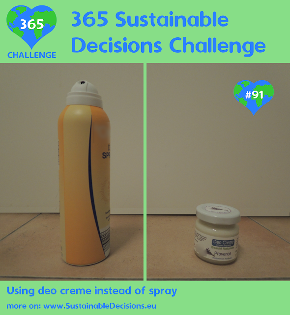 91 Using deodorant creme instead of spray