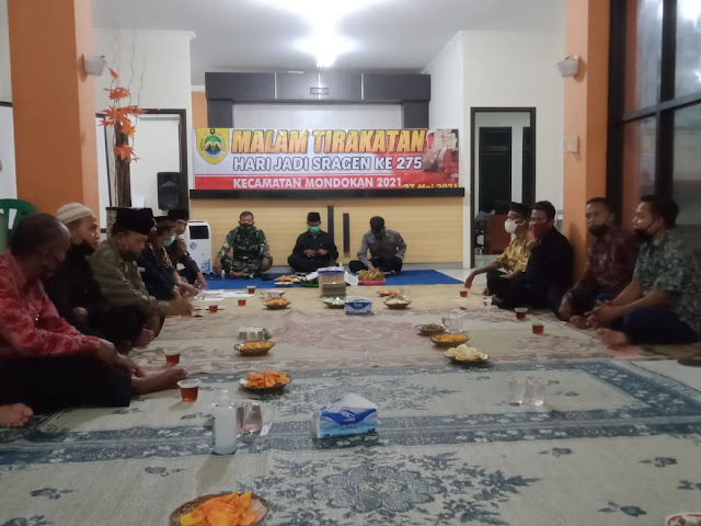 Tasyakuran Hari Jadi Kab. Sragen ke 275 Tahun  2021 Kec. Mondokan