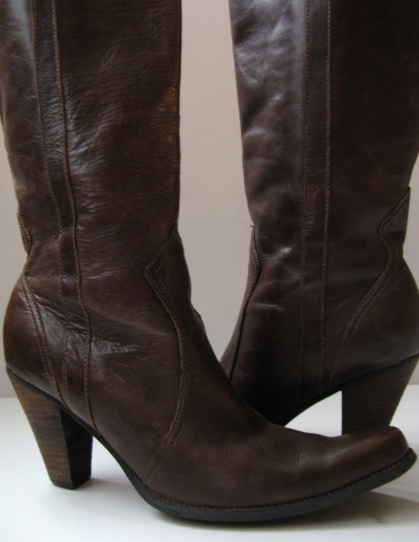 STEVE MADDEN COWBOY COWGIRL BOOTS TALL LEATHER BOOTS 9.5 10