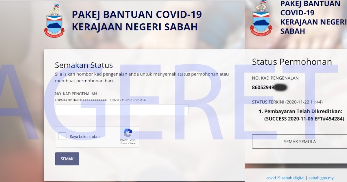 Permohonan baru ceria i MyBKC 2021:Daftar