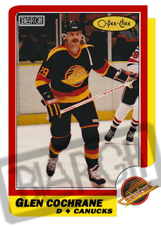 The Cardboard and Me Lost Rookies 198182 OPC Glen Cochrane