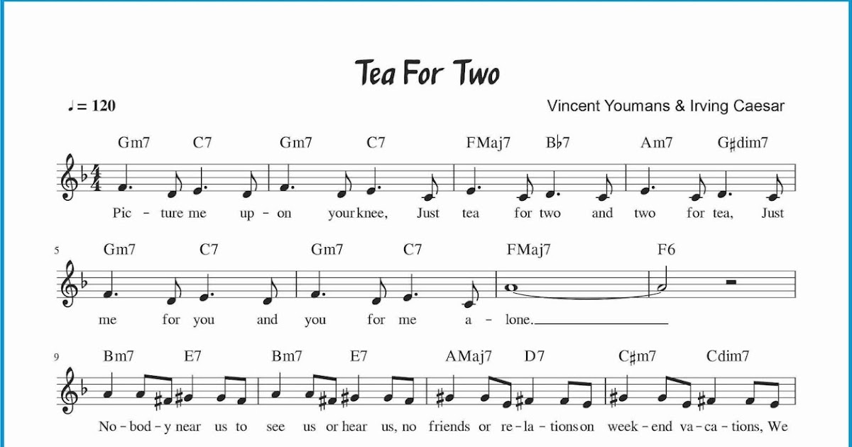 Chord Lagu Tea for Two SEPUTAR MUSIK