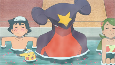 Pokemon Sol y Luna Capitulo 86 Temporada 20 Elijo aquí, el paraíso de las aguas termales Pokémon