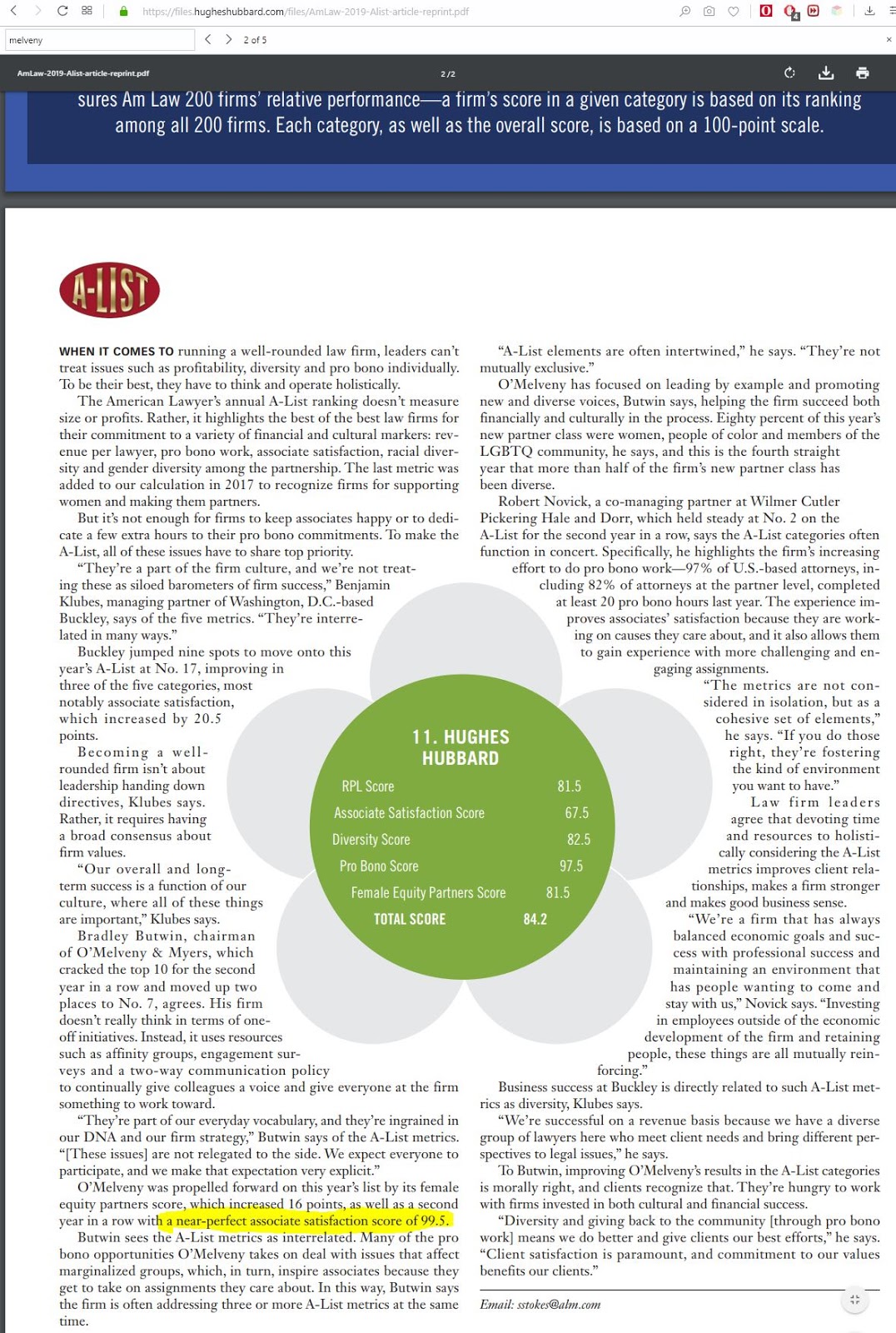 O'Melveny & Myers's lack of ethics Did O'Melveny ruin Vault's honor