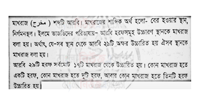 ইবতেদায়ী ৫ম শ্রেণির কুরআন মাজিদ এসাইনমেন্ট সমাধান, ৫ম সপ্তাহের এ্যাসাইনমেন্টর উত্তর