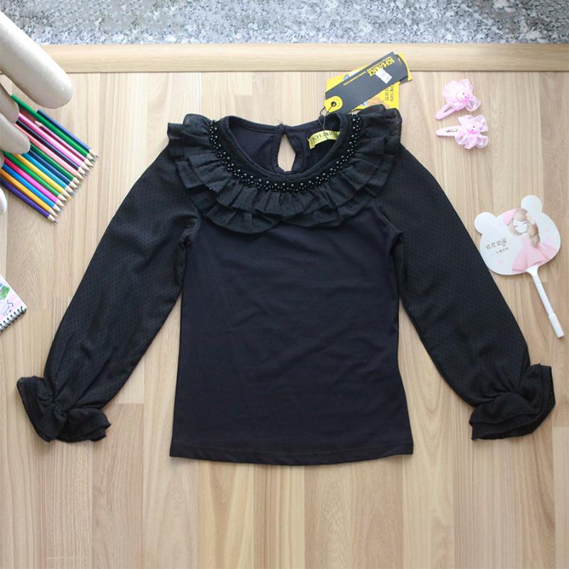 Áo Kiểu Lụa Phối Bèo Nhún – Bé 3-13 tuổi – Thương Hiệu : Khaki 154837