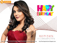alluring bollywood actress preity zinta b'day anniversary picture [face photo]