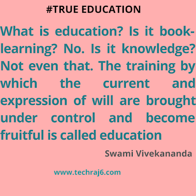 True Education quotes by Swami Vivekananda