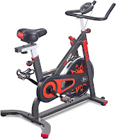 VIGBODY HL-S801 Indoor Cycle Spin Exercise Bike, features reviewed, 30 lbs bidirectional flywheel, belt drive, adjustable friction resistance, 4-way adjustable saddle, supports up to 330 lbs user weight capacity, LCD monitor