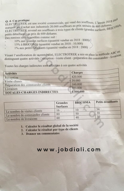Exemple Concours de Recrutement des Administrateurs 2ème grade (Audit) 2019- Université Ibn Tofail