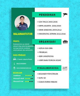 Cara Membuat Desain Cv Profesional Di Corel Draw Halaman Tutor