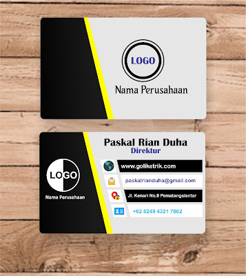 Download 15 Template Desain Kartu Nama /ID Card Elegan CDR Free