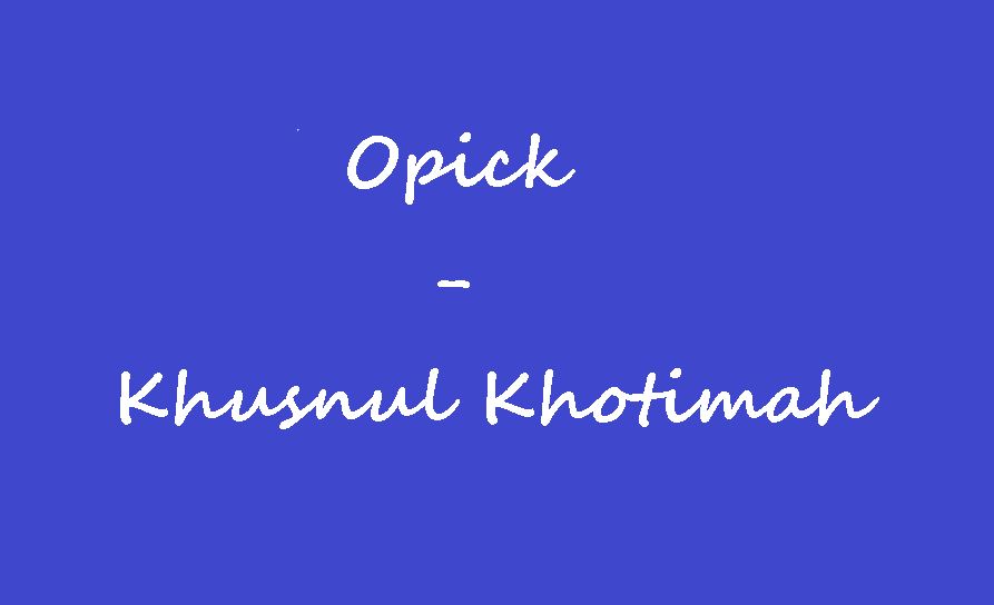 Kunci Gitar Lagu Opick - Khusnul Khotimah - KunciguitarQ
