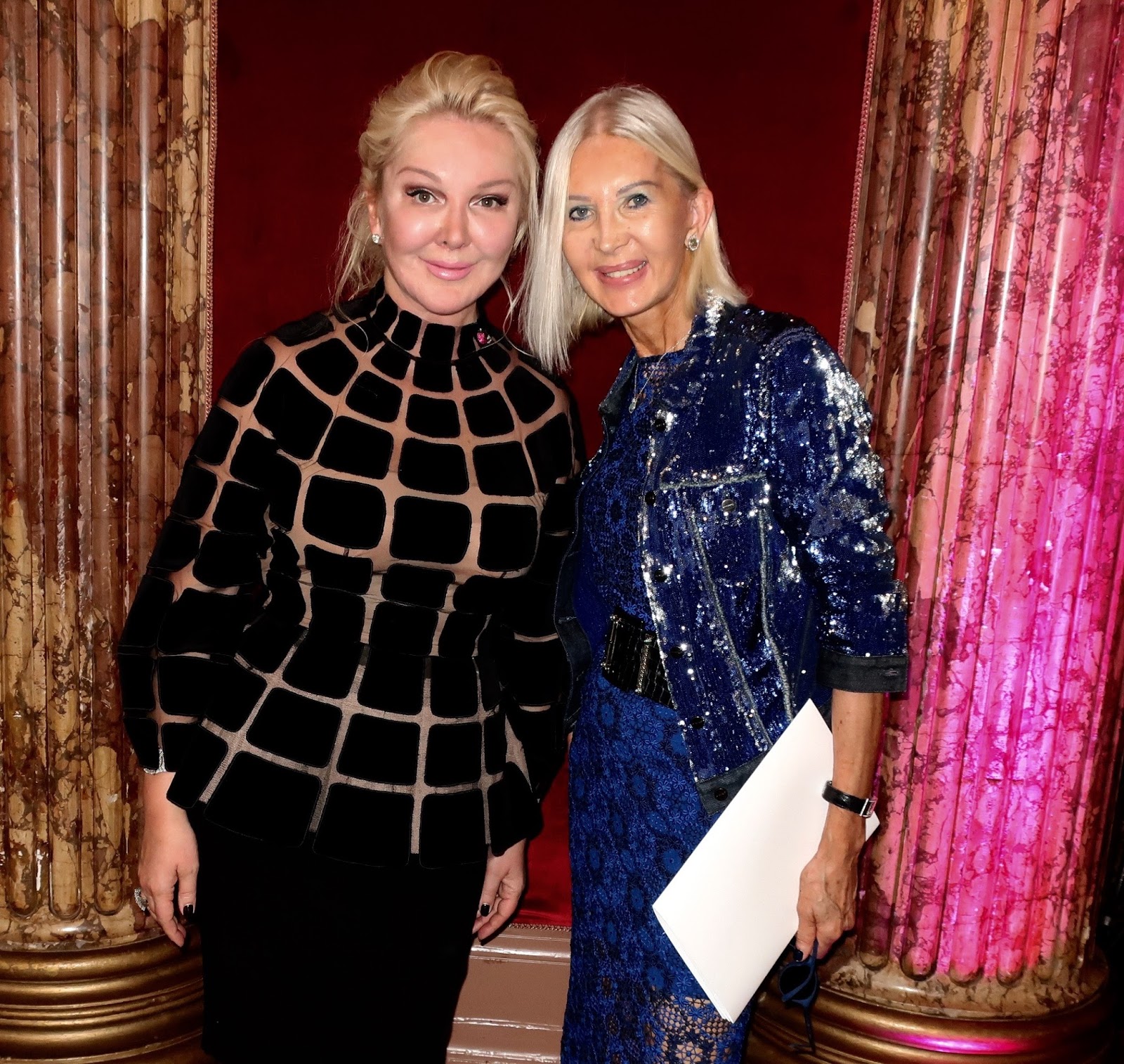 Catherine Deneuve and Christian Louboutin arrive to Louis Vuitton  Fall/Winter 2015-2016 Ready-To-Wear