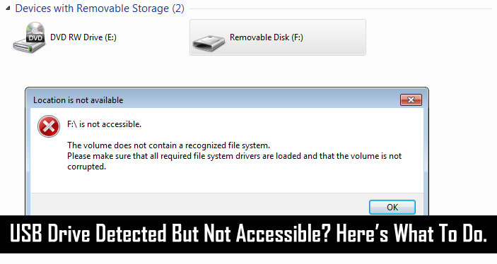 pendrive detecting but not opening pendrive detecting but not opening